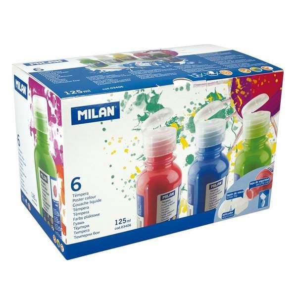 MILAN málning blandaðir litir 6x125ml