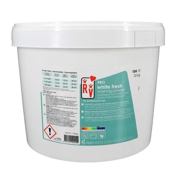RV PRO þvottaduft fyrir hvítan þvott 10 kg